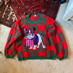 Fluffy Oversized Fancy Dog Oversized Sweater